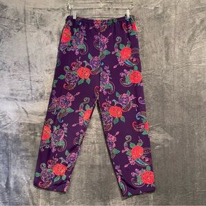 Vintage Victoria’s Secret Floral Patterned Purple pajama Lounge Pants Size P